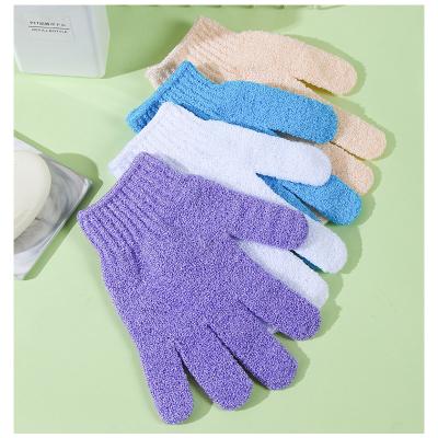 China Aiyu Factory Supply The Customized Nylon Material Exfoliating Bath Glove Mitt for sale