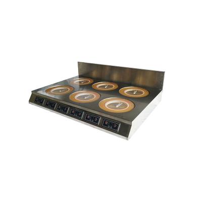 China Hotel factory price 6 burners ceramic electric induction cooker commercial hotel ceramic cooker for sale