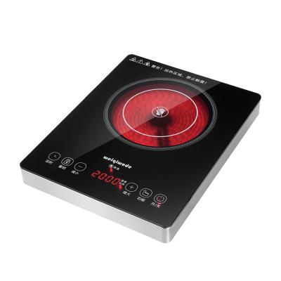 China Crystal Ceramic Control Cookers Key Touch Household Black Dish Infrared Induction Cooker for sale