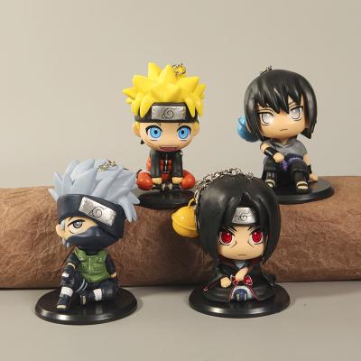 China Shitachi Narut Hatake Kakashi Uchiha Sasuke Itachi 3D Action Figure Eco-Friendly Classic Doll Anime Key Chain Pendant for sale