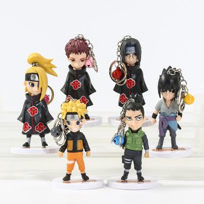 China Anime Akatsuki Hatake Kakashi Uchiha Itachi Sasuke Gaara Deidara Peripheral Shippuuden 3D Key Chain Eco-friendly Anime Keychain Pendants for sale