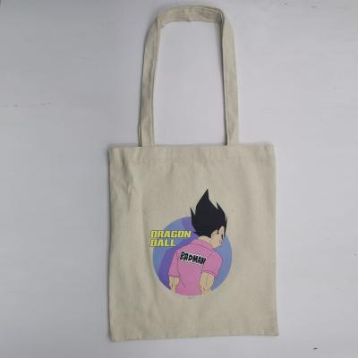 China Eco-friendly Classic Animation Dragon Ball Organic Canvas Cotton Tote Bag ECO Cotton Hot Bags for sale