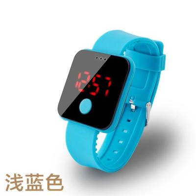 China Fashion Automatic Square Date Ultrathin Silicone LED Digital Electronic Watch for sale