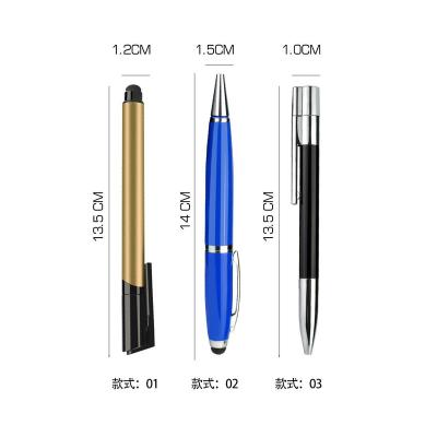 China 2020 Hot Selling Metal Business Gifts Stylus Pen USB Drive Luxury Metal Instant Ballpoint Pen for sale