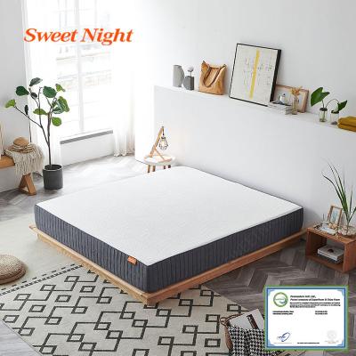 China Flippable Sweetnight Luxury Natural Latex Memory Foam Sleep Twin Hotel Bed Rest Top Roll Up Sponge Mattress In A Box for sale