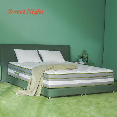 China Memory Foldable Top Foam Gel Sleep Pillow Hotel Sweetnight Natural Latex Roll Up Pocket Spring Bed Mattress In A Box for sale