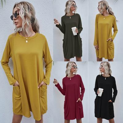 China Wholesale High Quality Cheap Anti-wrinkle Ladies Dresses Women Casual Summer Long Sleeve for sale