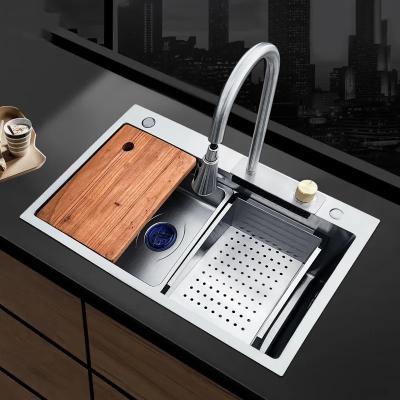 China China Factory Price Durable Easy Clean Handmade Kitchen 210 304 Sink Sinks For Kitchen Sink Supplier for sale