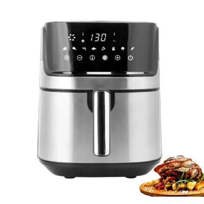 China Commercial Easy Clean Electric Stainless Steel Air Deep Fryer Without Oil Intelligent Automatic Air Fryer 6.5L for sale