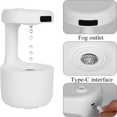 China New Household Trends Gravity Cool Anti Mist Humidifier Water Drop Humidifier With Levitating Plant For Office Yoga for sale