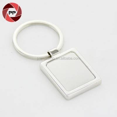 China Wholesale Cheap Metal Blank Square Metal Souvenir Metal Custom Key Chain for sale