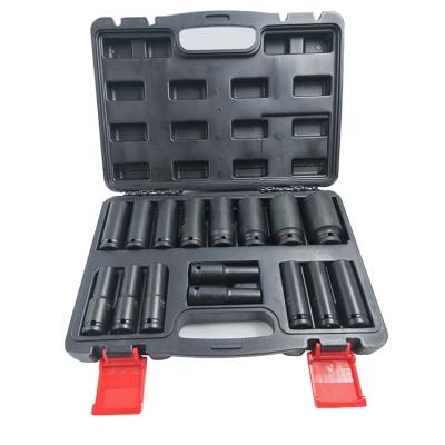 China Truck & Car Repairing 16pcs Impact Socket Set with CR-MO 1/2 Deep Socket Tool Kit for Car Repair for sale