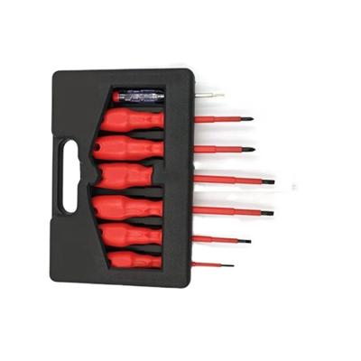 China CR-V Popular Red Multi Electric Insulated Screwdriver Repair Tool Kit for sale