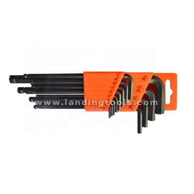 China Low carbon steel price guaranteed quality hex key multicolor key, handle hex key, matte finnishing hex key set for sale