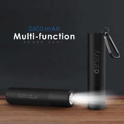 China Easy fast charging carry multifunctional flashlight treasure irradiating charging function has its own interface line suitable for various charging method for sale