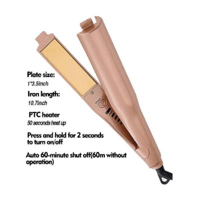 China Double Egg Roll Hair Curling Iron Straight Sleek Straight Hair Curler Straightening Iron Ceramic Electric Straightening Splint for sale