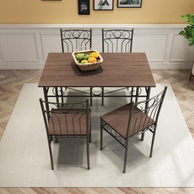 China Contemporary Nordic fast simple dining table home cafe restaurant table and chair combination dining room furniture living room dining table for sale