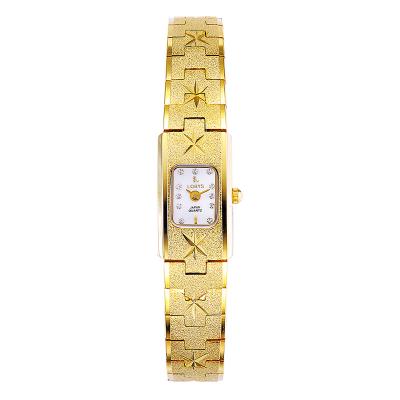 China Factory Direct Supply Women New Ladies Watch Small Square Gold Plated Watch for sale