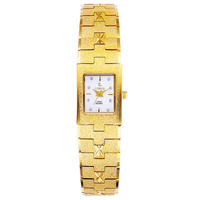 China Women's new style square dial watch shaping temperament gold quartz foreign trade women's watch to watch for sale