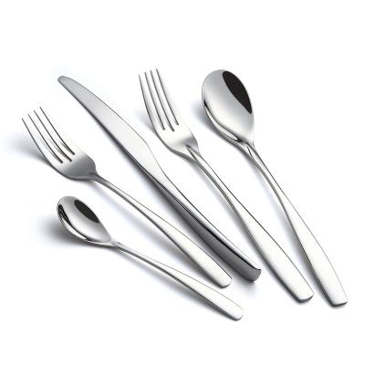 China Viable Silver Color Cutlery Set Stainless Steel Gold Knife Fork Spoon for sale