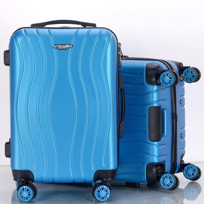 China High Quality ABS Trolley Bag Customized Waterproof Blue ABS Luggage for sale