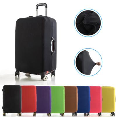 China Luggage Cover Custom Printed Colorful Luggage Cover Polyester Spandex Suitcase Cover for sale