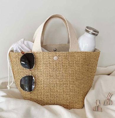 China 2020 New Fashion Beach Summer Retro Island Hand Woven Straw Bags Straw Bags Idyllic Woven Woven Handwoven Straw Bag for sale