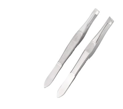 China Customized Eco - Friendly Logo Good Quality Stainless Steel Eyebrow Tweezers For Brows for sale