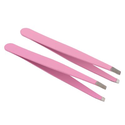 China Good Quality Rose Stainless Steel Sharp Eye Tweezers Eco - Friendly Eyebrow Tweezers for sale