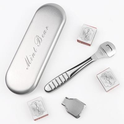 China Safe Professional Stainless Steel Pedicure Callus Shaver Sets Foot Files Kit for sale