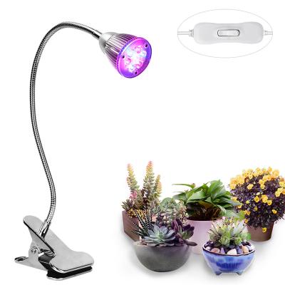 China FLOWER High Brightness Personal Using Desk Series Led Grow Light 7 Watt Good Dissipation Spotlight Grow Lamp For Indoor Planting for sale