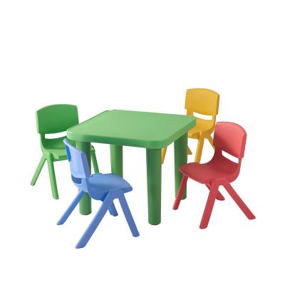 China Modern Children Plastic Fold Study Table And Desk Chairs Set Kids Furniture for sale