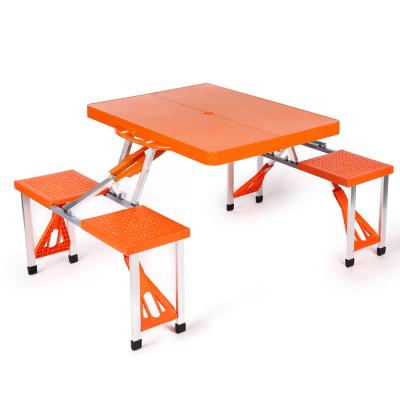 China Modern Portable Folding Picnic Bench Foldable Table and Chairs with 4 Seats for sale