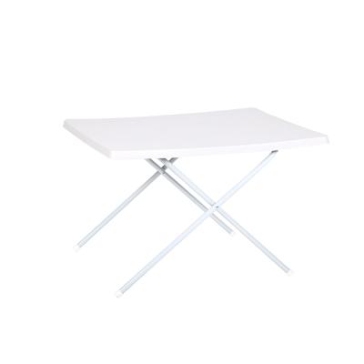 China Modern White Plastic X-frame Camping Food Folding Outdoor Set Picnic Table for sale