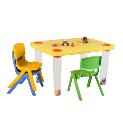 China Modern plastic kindergarten preschool table for kids chair set homeschool for sale