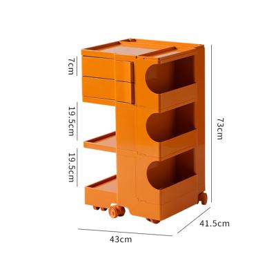 China Basic Storage Toy Organizer 3 Trolley Carts Trolley Storage With Drawers Wheels for sale