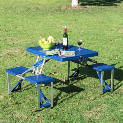 China High Quality Modern Plastic Outdoor Folding Garden Picnic Table And Chairs In China for sale