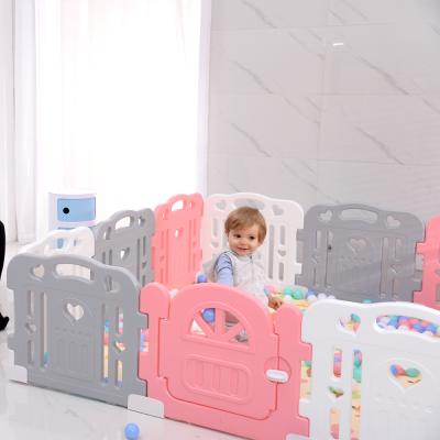 China Contemporary Factory Large Plastic 8panels Baby Guardrail Playpen For Indoor Use for sale