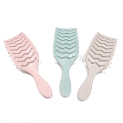 China New Wholesale New Wholesale Ducted ABS Plastic Portable Waterproof Eco-friendly Massage Hot Selling Pink Color Detangling Hair Brush for sale