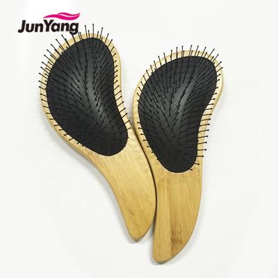 China Waterproof Bamboo Hair Brush Cushion Detangling Hair Brush for sale