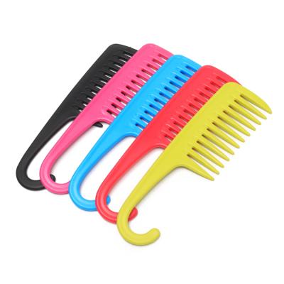 China New Wholesale Wide Tooth Plastic Hair Comb Hanger Hair Comb for sale