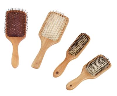 China Waterproof BSCI Factory Wholesale Wooden And Bamboo Hair Brush for sale