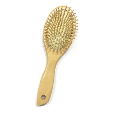 China Cushion Eco-friendly Biodegradable Health Care Tool Scalp Products Wide Tooth Massage Comb Wooden Natural Bamboo Hair Brush for sale