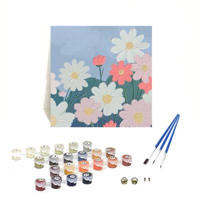 China Personalized Customization Orfon Q1059 Flower Painting By Numbers Kits For Adults Beautiful Spring Landscape DIY Oil Painting On Canvas Canvas for sale