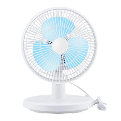 China . Chinese White Eco pp Ac220v Portable Small Strong Cooling Elictric Exhaust 3 Blade Plastic Electric Air Cooler Table Home Fan for sale