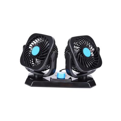 China Seat Usb Car Portavle 24 Volt Mini Doble Head Car Cooling Fan Fans For 12V Car Interior for sale