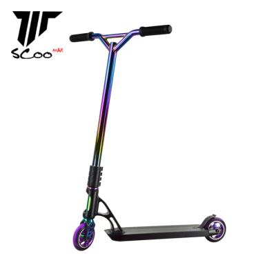 China PU+Alloy 6061 Pro Color Neo Chrome Alloy 2 Wheel Custom Scooter Stunt Scooter OEM Maxbike for sale