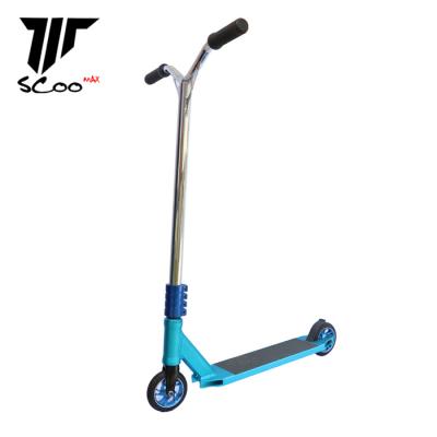 China PU+Alloy 6061 Freestyle 2 Wheeled Pro Scooter Aluminum Blue Kick Scooter 6061-T6 Customized for sale