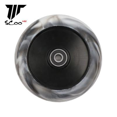 China Freestyle Pro Scooter 110mm Mixed Color PU Alloy Hollow Core Wheels For Kick Scooter Stunt Scooter Custom Wheel 100/110/120 Mm for sale