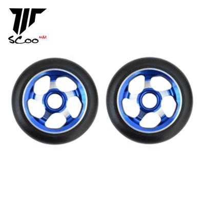 China 2pcs Safety Spare Scooter Wheels 110mm Aluminum Alloy Core With ABEC-9 Bearings Scooter Parts Replacements for sale